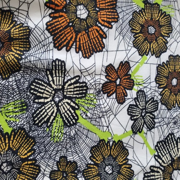 LulaRoe Tall & Curvy Halloween Themed Floral Print Butter Leggings Women's TC2 - Picture 4 of 12